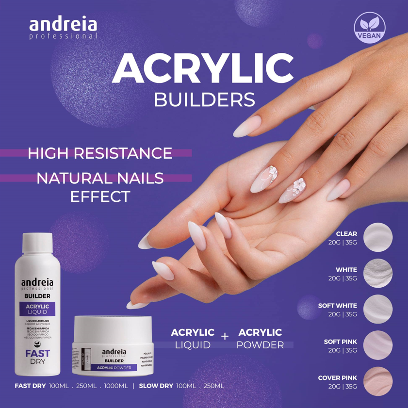 Andreia Professional Acryl Liquid Fast - Vloeistof Snel Drogend - 100ml