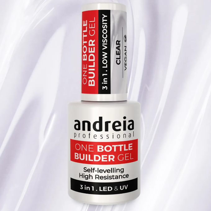 Andreia BIAB - One Bottle Builder Gel 3 in 1 - Lage Viscositeit - Clear - 14ml