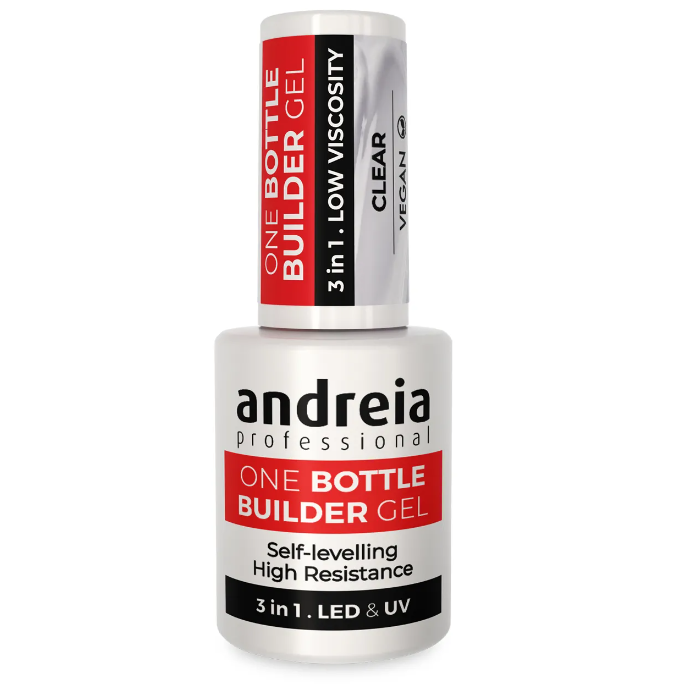 Andreia BIAB - One Bottle Builder Gel 3 in 1 - Lage Viscositeit - Clear - 14ml
