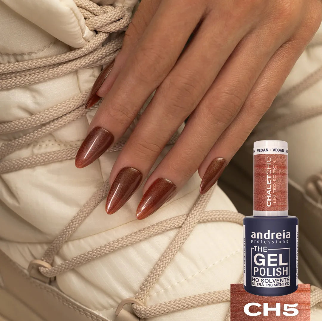 Andreia Gellak - The Gel Polish - Chalet Chic - Metaalbruin CH5 - Vegan - 10,5ml