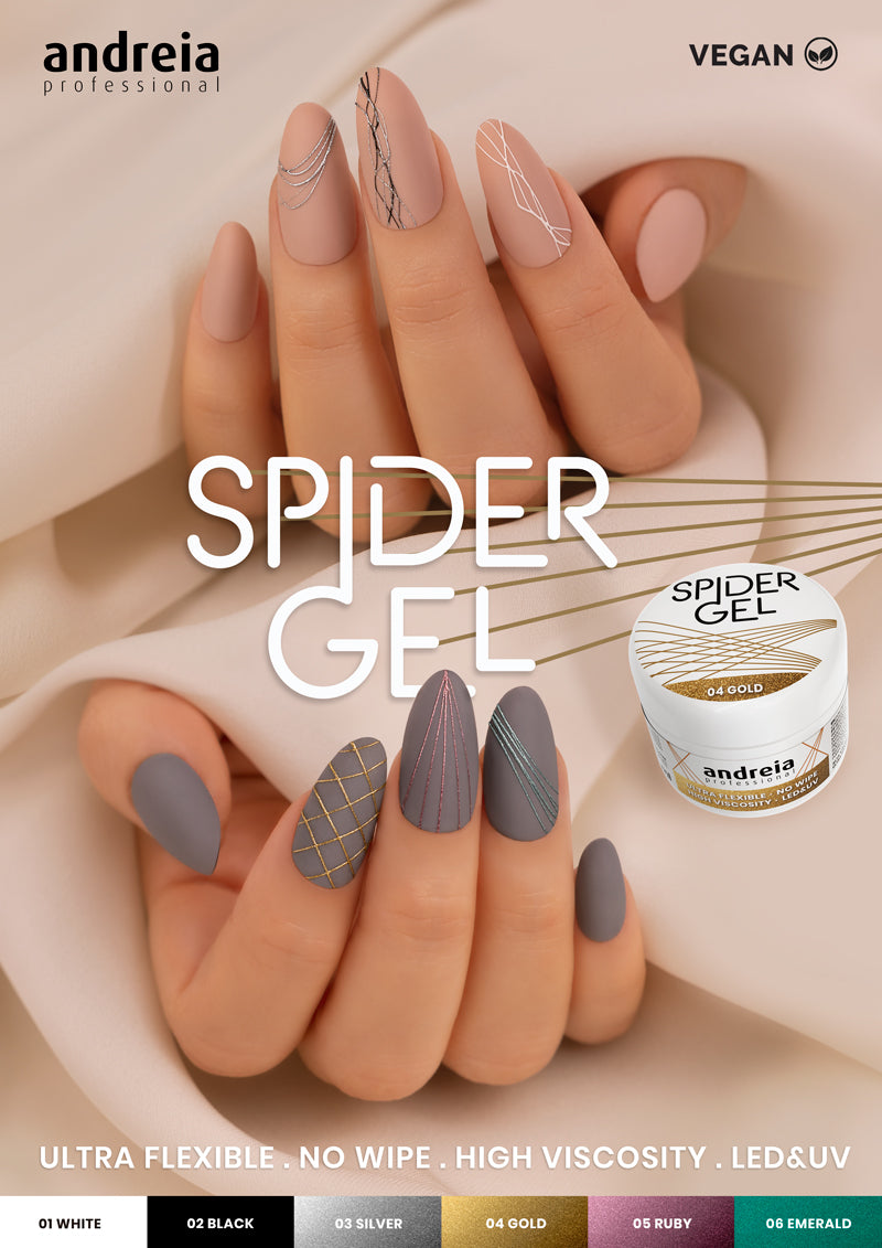 Andreia Professional - Spider Gel - Nail Art - Wit 01 - Vegan
