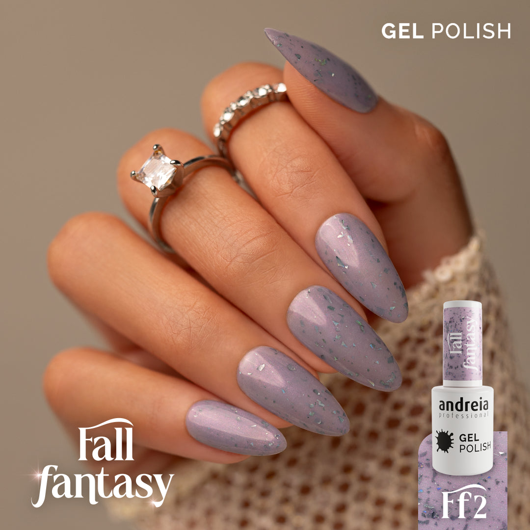 Andreia Gellak - Pastel Lila met holografische glitter - Fall Fantasy FF2 - 10,5ml