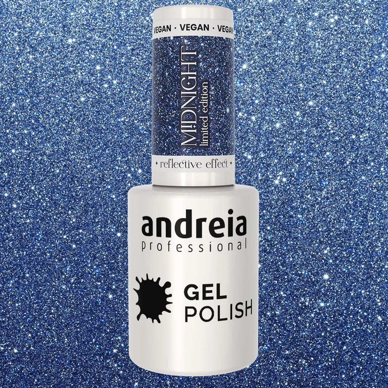 Andreia Gellak - Midnight Reflective 3D Effect - Blauw Glitter MD1 - 10,5ml