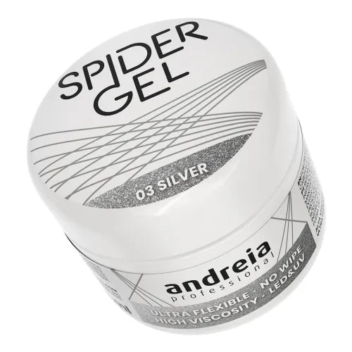 Andreia Professional - Spider Gel - Nail Art - Zilver 03 - Vegan