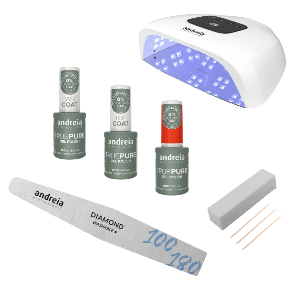 True Pure Starterset met Andreia Pro revolution Lamp - Set van 9 - Met 1 Gellak Kleurkeuze