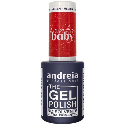 Andreia Gellak - The Gel Polish - Santa Baby - Rood Glitter SB5 - Vegan - 10,5ml