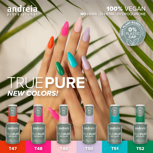 True Pure Gellak - Andreia Professional - De  6 Nieuwste Kleuren - Vegan - HEMA vrij