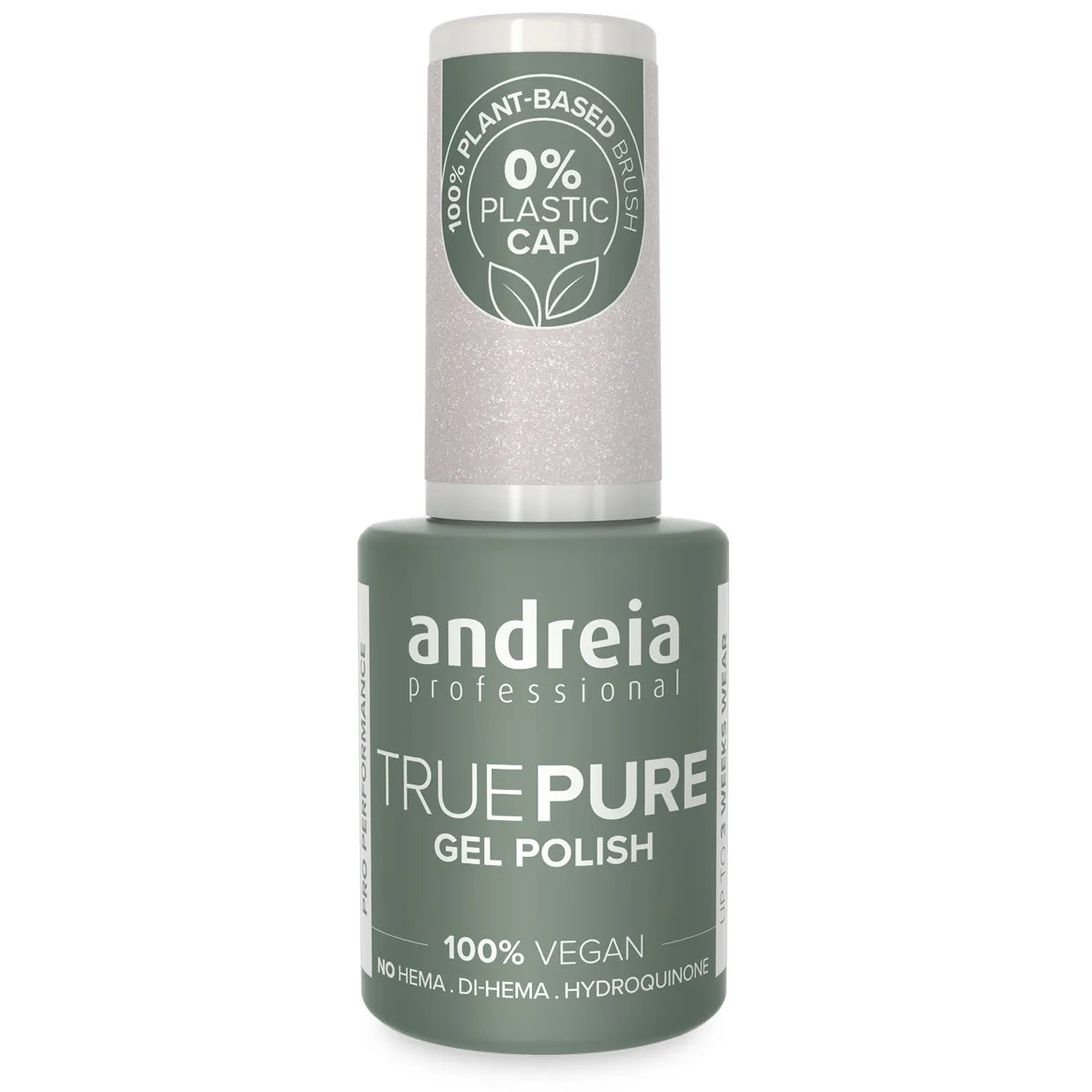 Andreia Gellak - True Pure - WIT MET GLITTER T03 - Vegan - HEMA vrij - 10,5ml