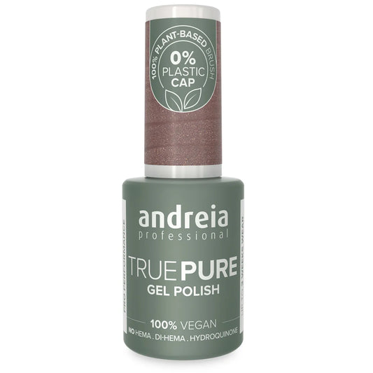 Andreia Gellak - True Pure - TAUPE MET GOUDEN GLANS T42- Vegan - HEMA vrij - 10,5ml