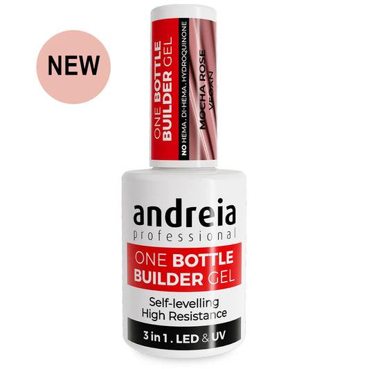 Andreia BIAB - One Bottle Builder Gel 3 in 1 - Lage Viscositeit - Mocha Rose - 14ml