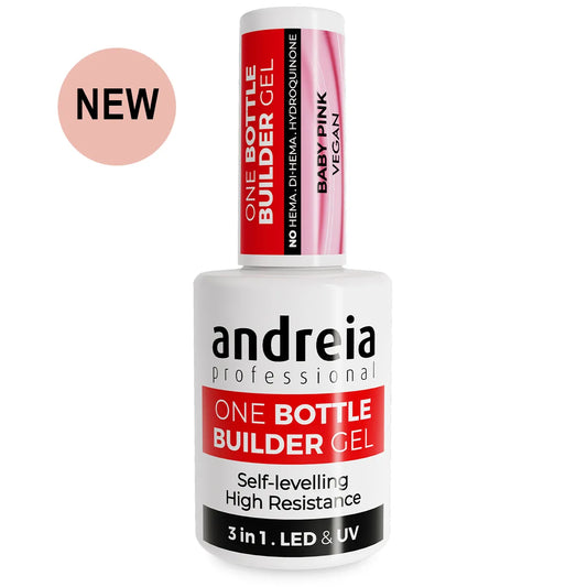 Andreia BIAB - One Bottle Builder Gel 3 in 1 - Lage Viscositeit - Baby Pink - 14ml