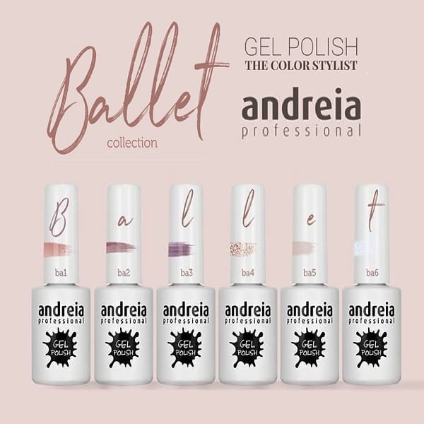 Andreia Gellak - Transparant met Blauwe Glitter - Ballet BA6 - 10,5ml