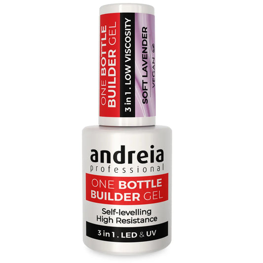Andreia BIAB - One Bottle Builder Gel 3 in 1 - Lage Viscositeit - Soft Lavender - 14ml