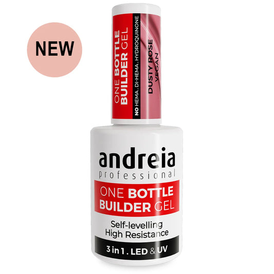 Andreia BIAB - One Bottle Builder Gel 3 in 1 - Lage Viscositeit - Dusty Rose - 14ml