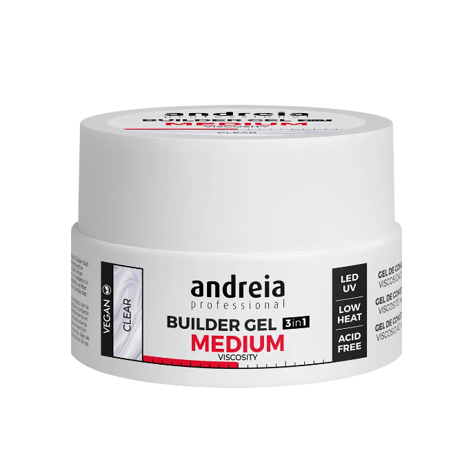 Andreia Builder Gel 3 in 1 - Medium Viscositeit - Clear - 22g