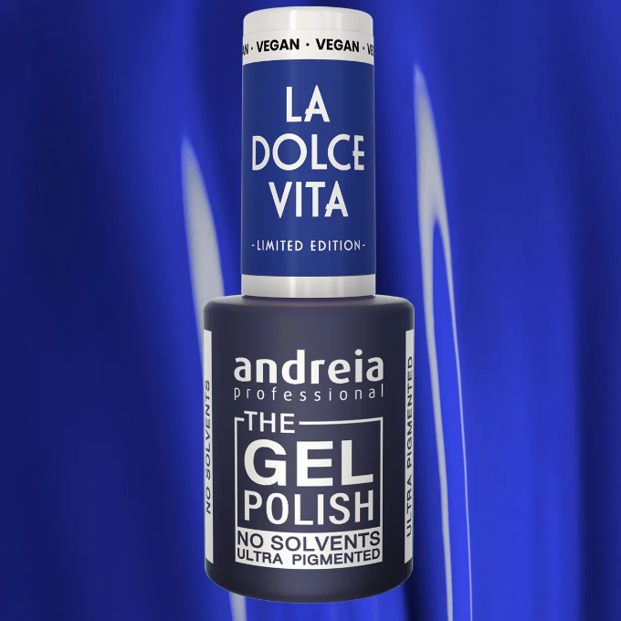 Andreia Gellak - The Gel Polish - La Dolce Vita - Koningsblauw DV2 - Vegan - 10,5ml