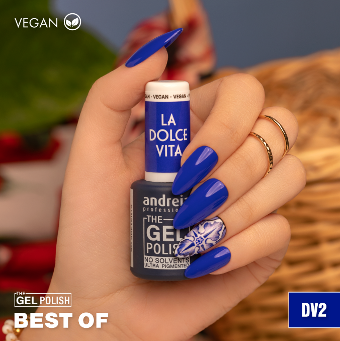 Andreia Gellak - The Gel Polish - La Dolce Vita - Koningsblauw DV2 - Vegan - 10,5ml