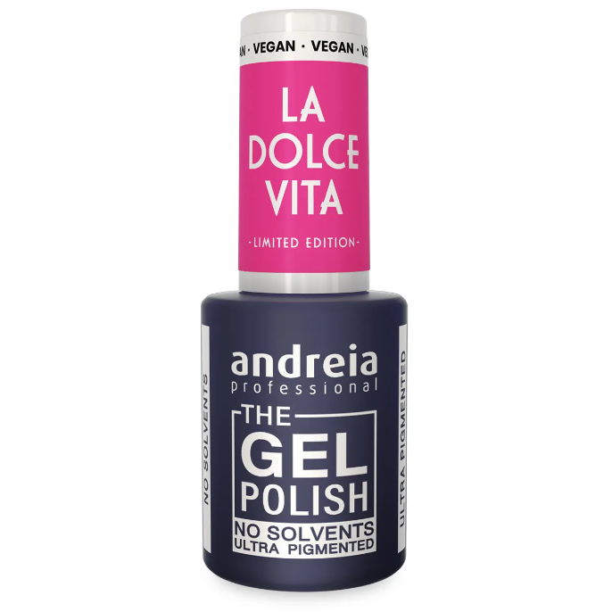 Andreia Gellak - The Gel Polish - La Dolce Vita - Fel Roze DV5 - Vegan - 10,5ml