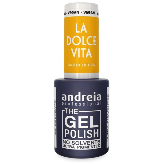 Andreia Gellak - The Gel Polish - La Dolce Vita - Kanariegeel DV4 - Vegan - 10,5ml