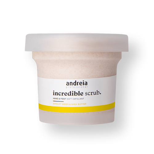 Andreia Professional Incredible Scrub - Zachte Hand- & Voetscrub - met abrikozenpitten, sheaboter en fruitextracten - 200g