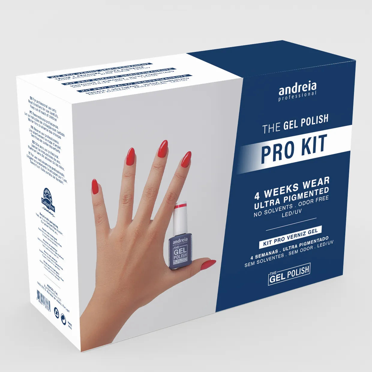 Andreia The Gel Polish Pro Kit - Set van 7 - Kleur ROOD