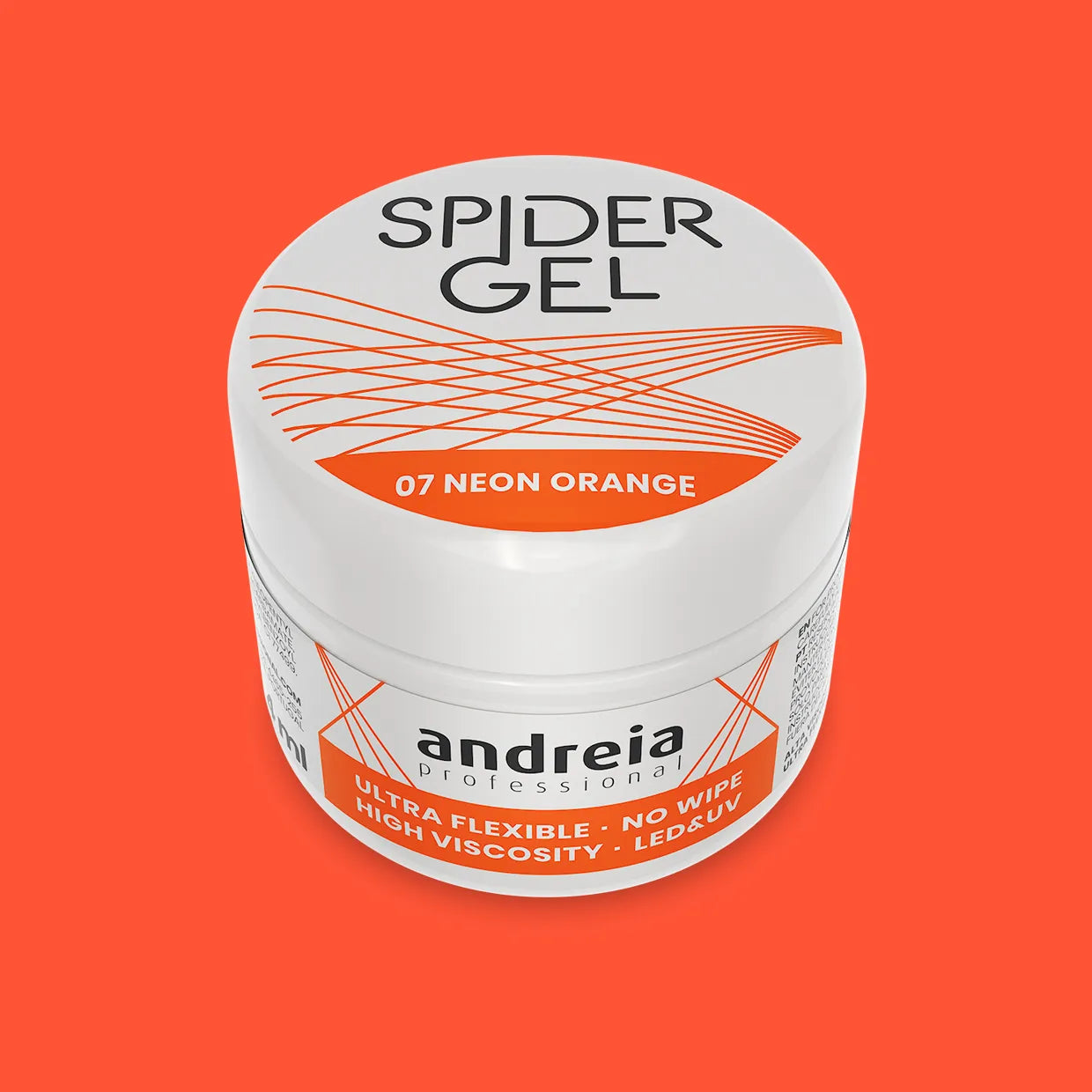 Andreia Professional - Spider Gel - Nail Art - Neon Oranje 07 - Vegan