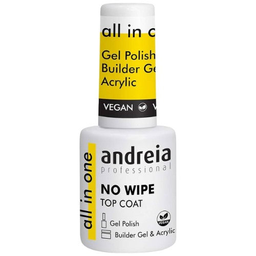 Andreia No Wipe Top Coat - All in One - No Wipe - Glanzend - Vegan - 10,5ml