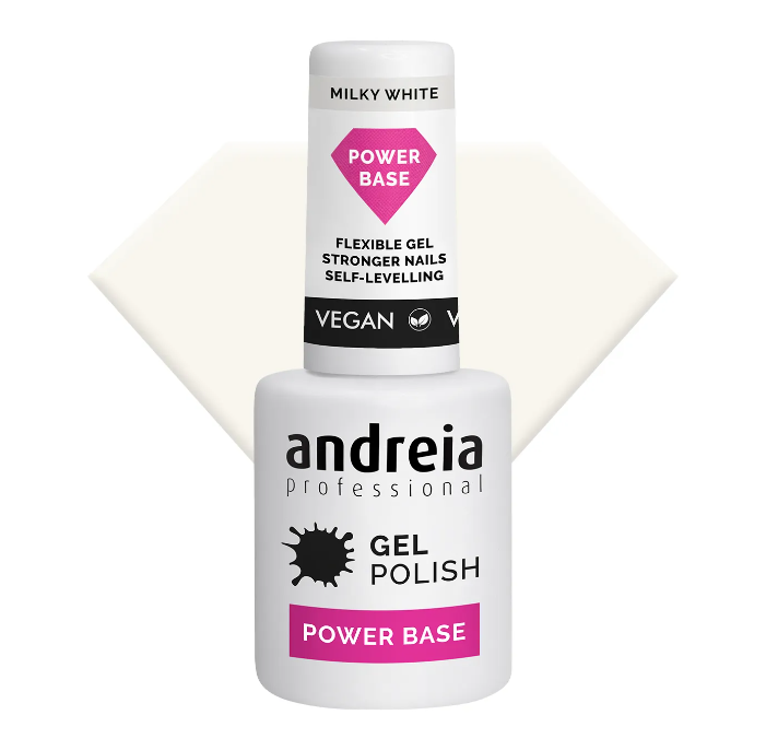 Andreia Power Base - Rubber Base - Basis gel - Milky White - 10,5 ml