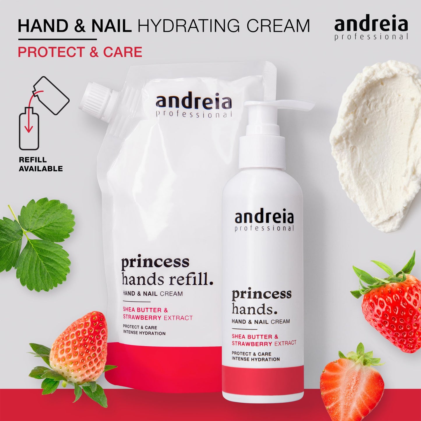 Andreia Professional Princess Hands - Hand en Nagelcrème - met Glycerine en Sheaboter Extract