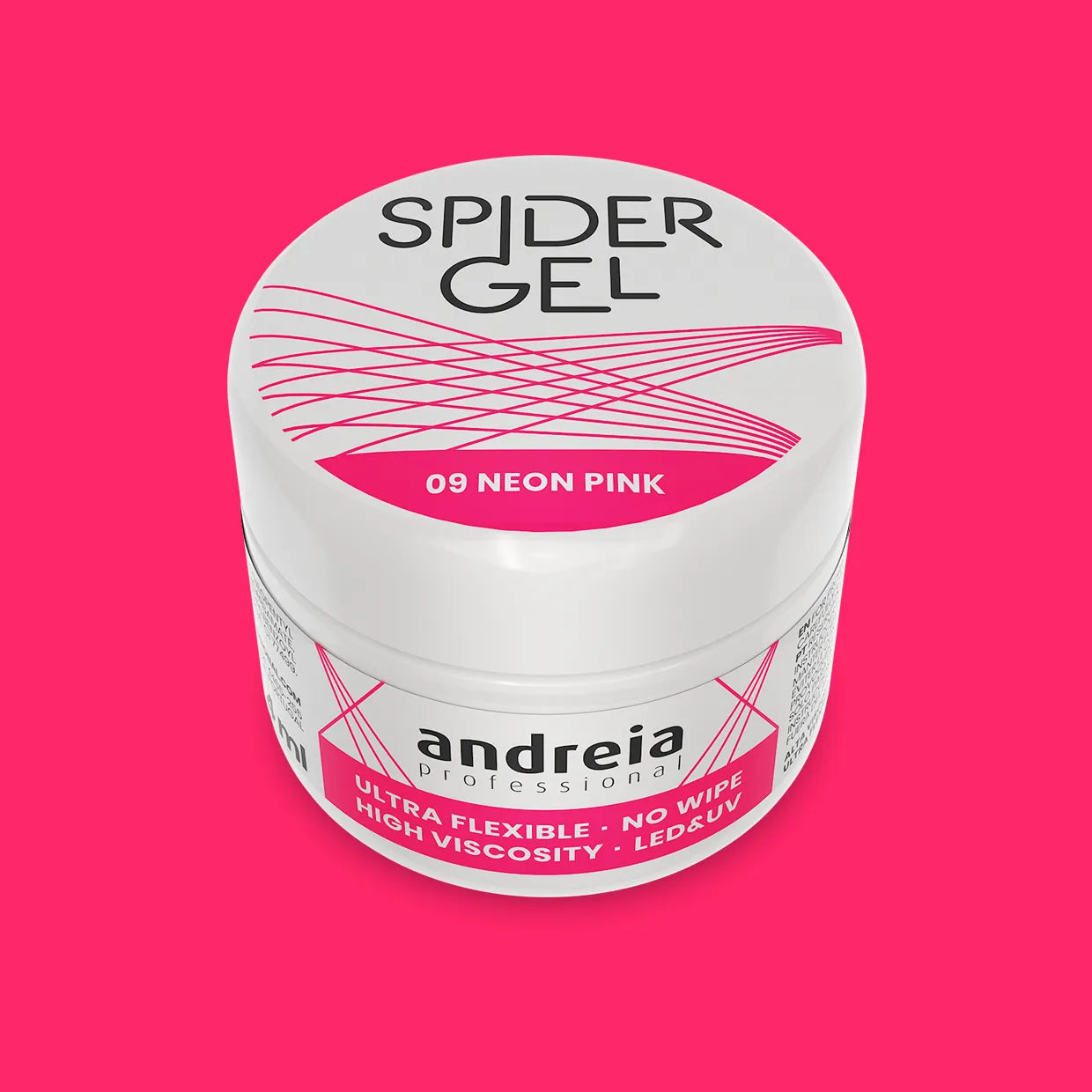 Andreia Professional - Spider Gel - Nail Art - Neon Roze 09 - Vegan