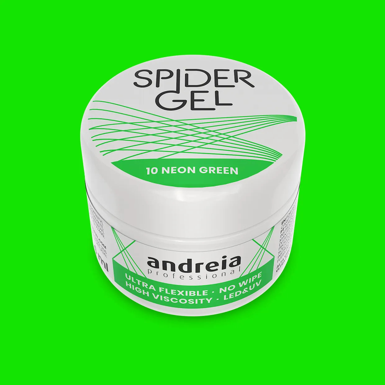 Andreia Professional - Spider Gel - Nail Art - Neon Groen 10 - Vegan