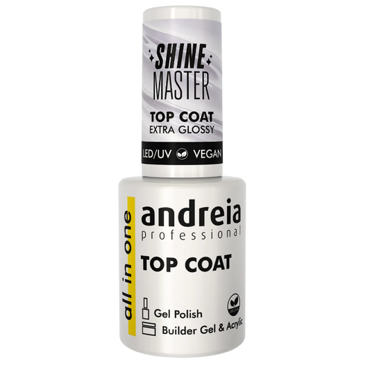 Andreia Shine Master Top Coat - All in One - No Wipe - Extra Glanzend - Vegan - 10,5ml