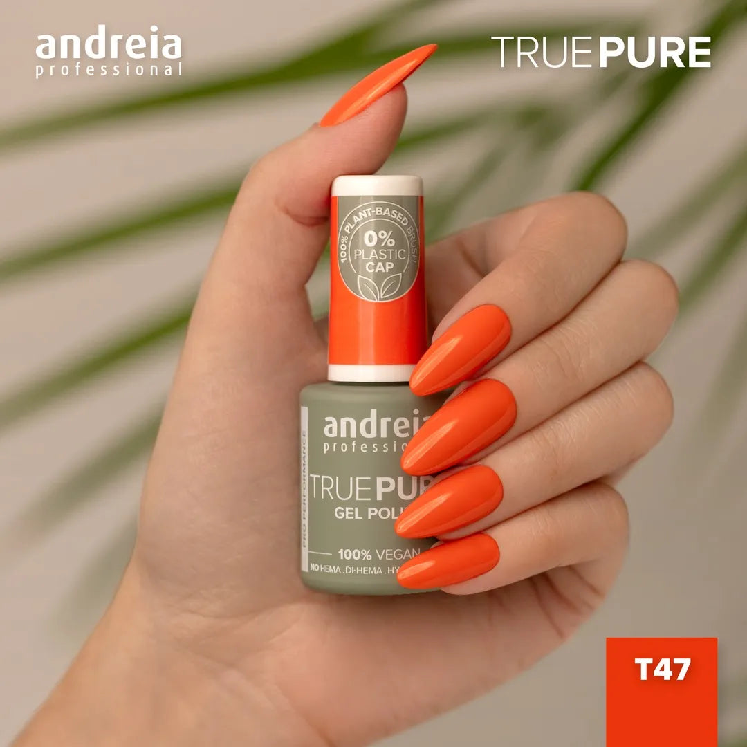 Andreia Gellak - True Pure - INTENS ORANJE T47 - Vegan - HEMA vrij - 10,5ml