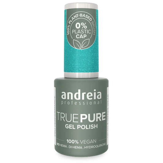 Andreia Gellak - True Pure - TURKOOISBLAUW GLITTER T51 - Vegan - HEMA vrij - 10,5ml