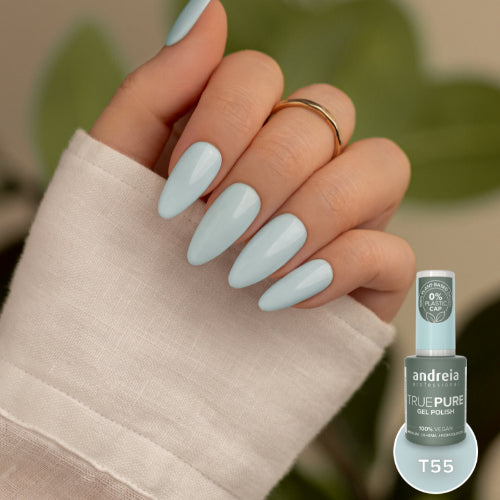 Andreia Gellak - True Pure - POEDERBLAUW MET ZACHTE GLANS T55 - Vegan - HEMA vrij - 10,5ml