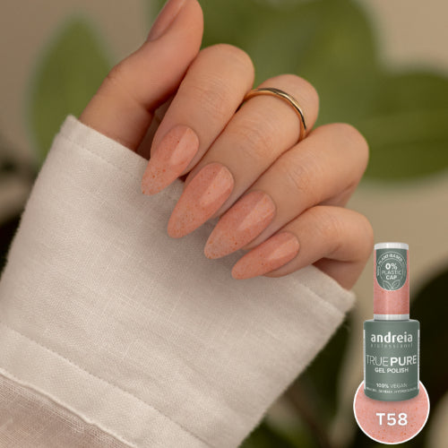 Andreia Gellak - True Pure - ZACHTROZE MET KOPEREN GLANS T58 - Vegan - HEMA vrij - 10,5ml