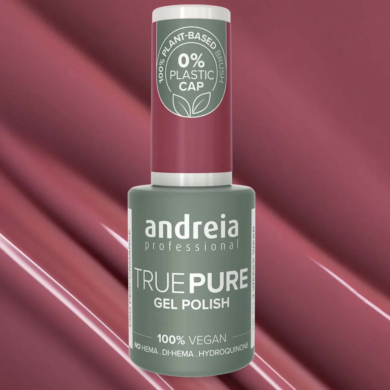 Andreia Gellak - True Pure - DONKER OUD ROZE T25- Vegan - HEMA vrij - 10,5ml