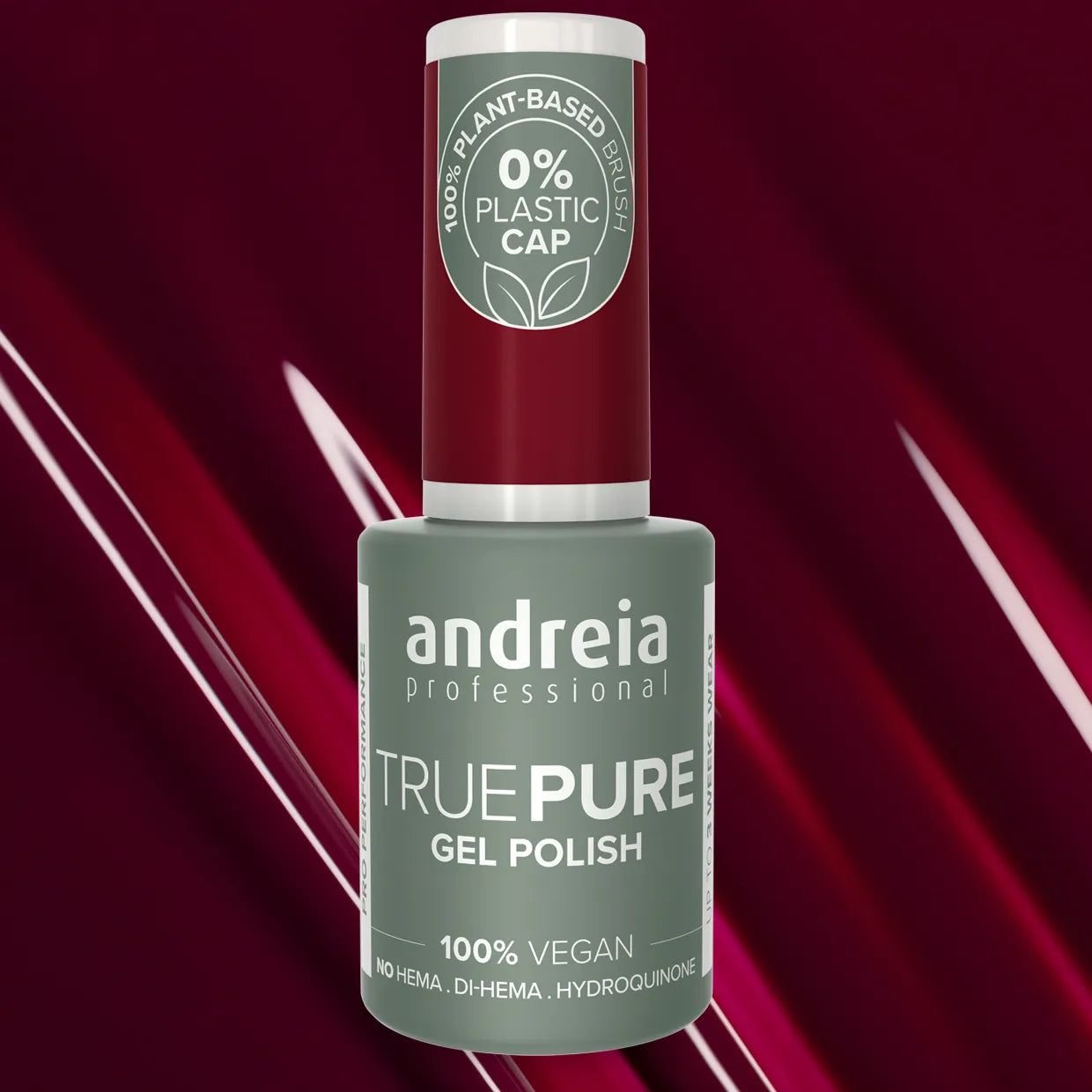 Andreia Gellak - True Pure - BORDEAUX T40- Vegan - HEMA vrij - 10,5ml