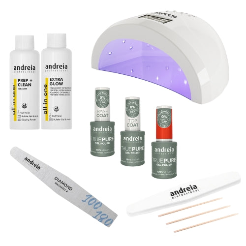 True Pure Starterset met Andreia Pro Compact Lamp - Set van 11 - Met 1 Gellak Kleurkeuze